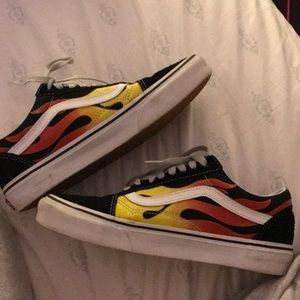Old school flame vans